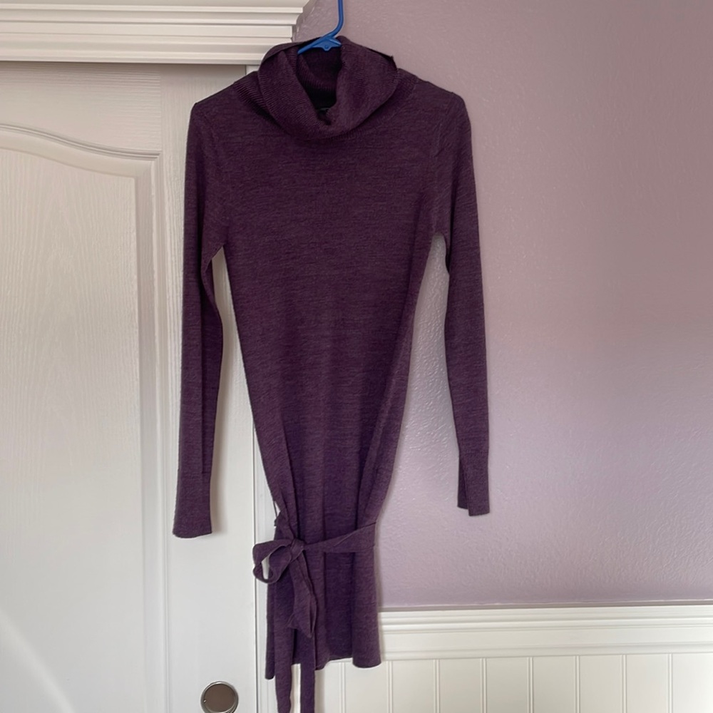 French Connection Purple  Turtleneck Sweater XS Dress